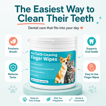 Pet Dental Finger Wipes